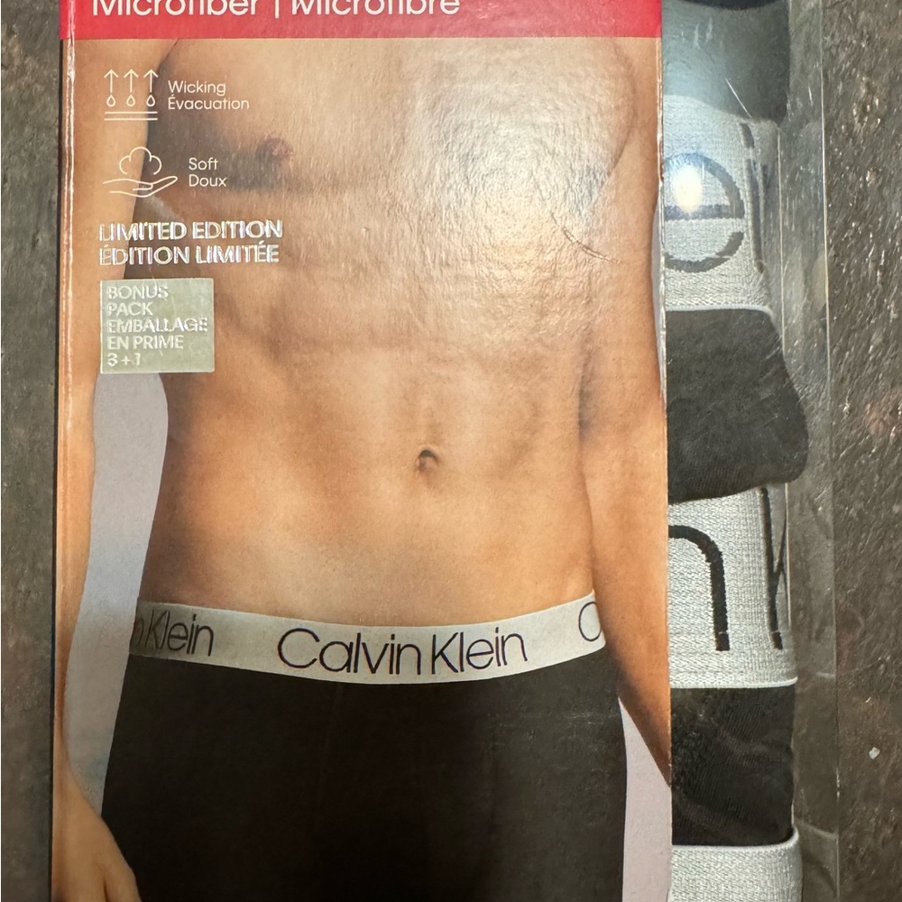 Calvin Klein Black Microfiber Boxer Briefs (new and unopened)
